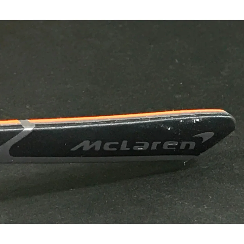 McLaren Eyeglasses Frames ML MS-85O04 C03 Ruthenium Orange Rimless 56-17-145